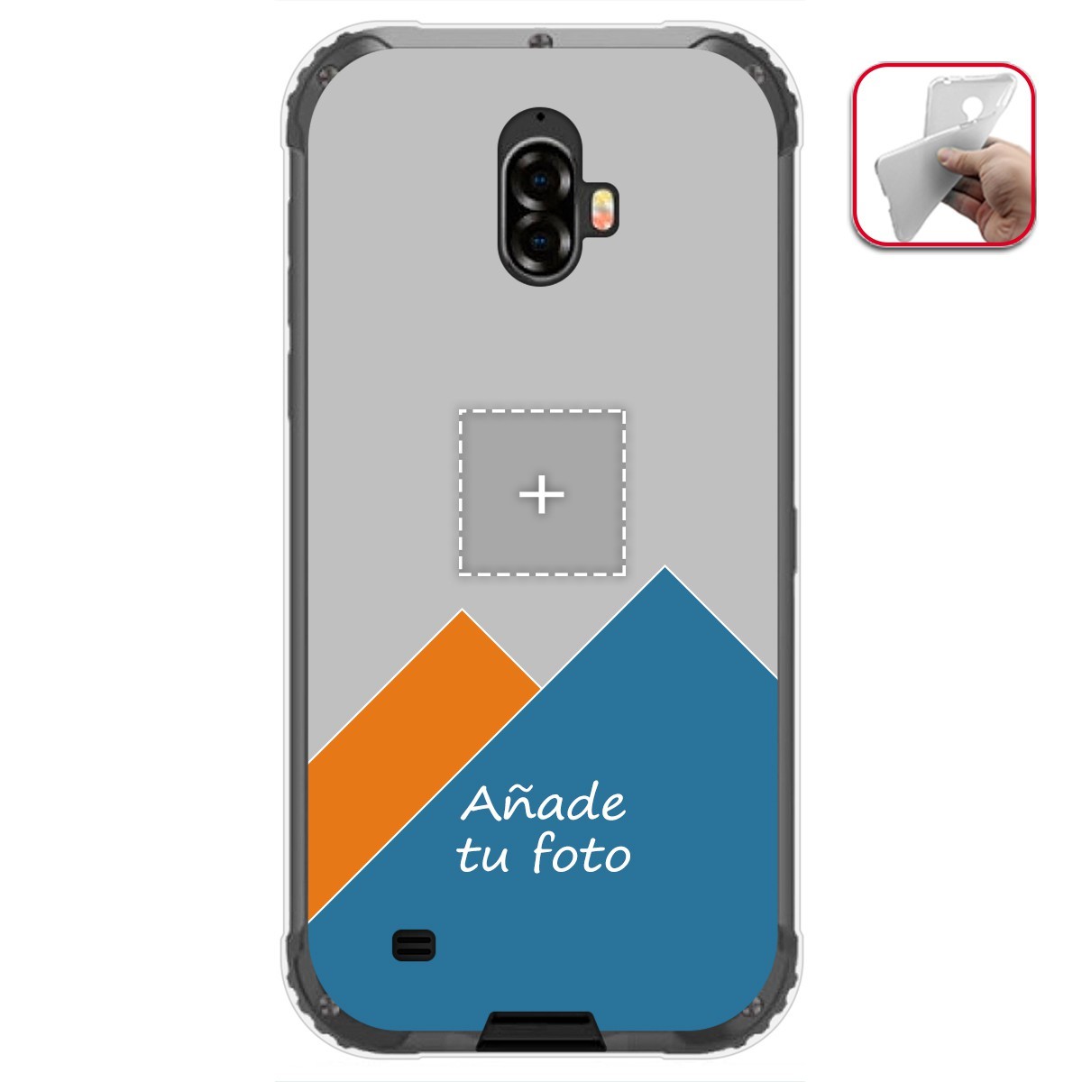 Personaliza tu Funda Gel Mate con tu Fotografia para Blackview BV5900 dibujo personalizada