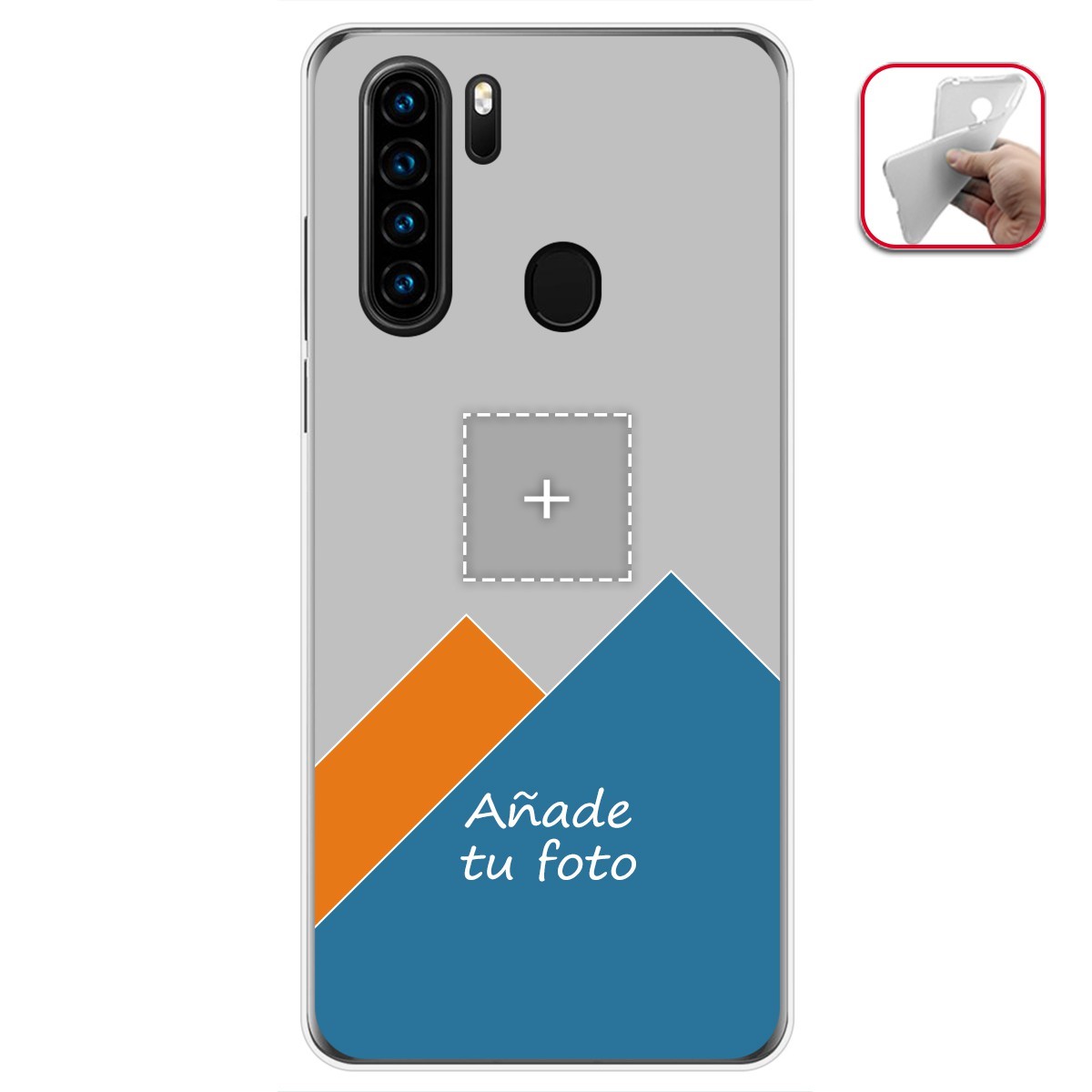 Personaliza tu Funda Gel Mate con tu Fotografia para Blackview A80 Pro dibujo personalizada