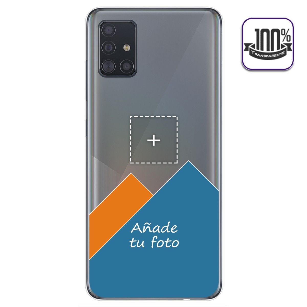 Personaliza tu Funda Gel 100% Transparente con tu Fotografia para Samsung Galaxy A51 dibujo personalizada