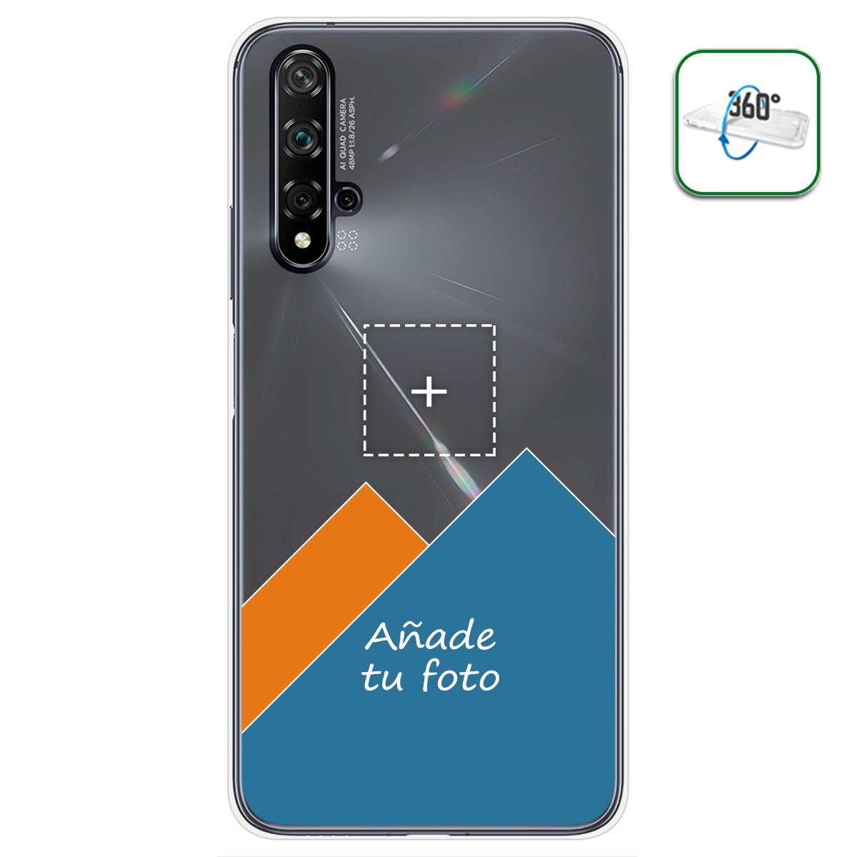 Personaliza tu Funda Pc + Tpu 360 con tu Fotografia para Huawei Nova 5T / Honor 20 dibujo personalizada