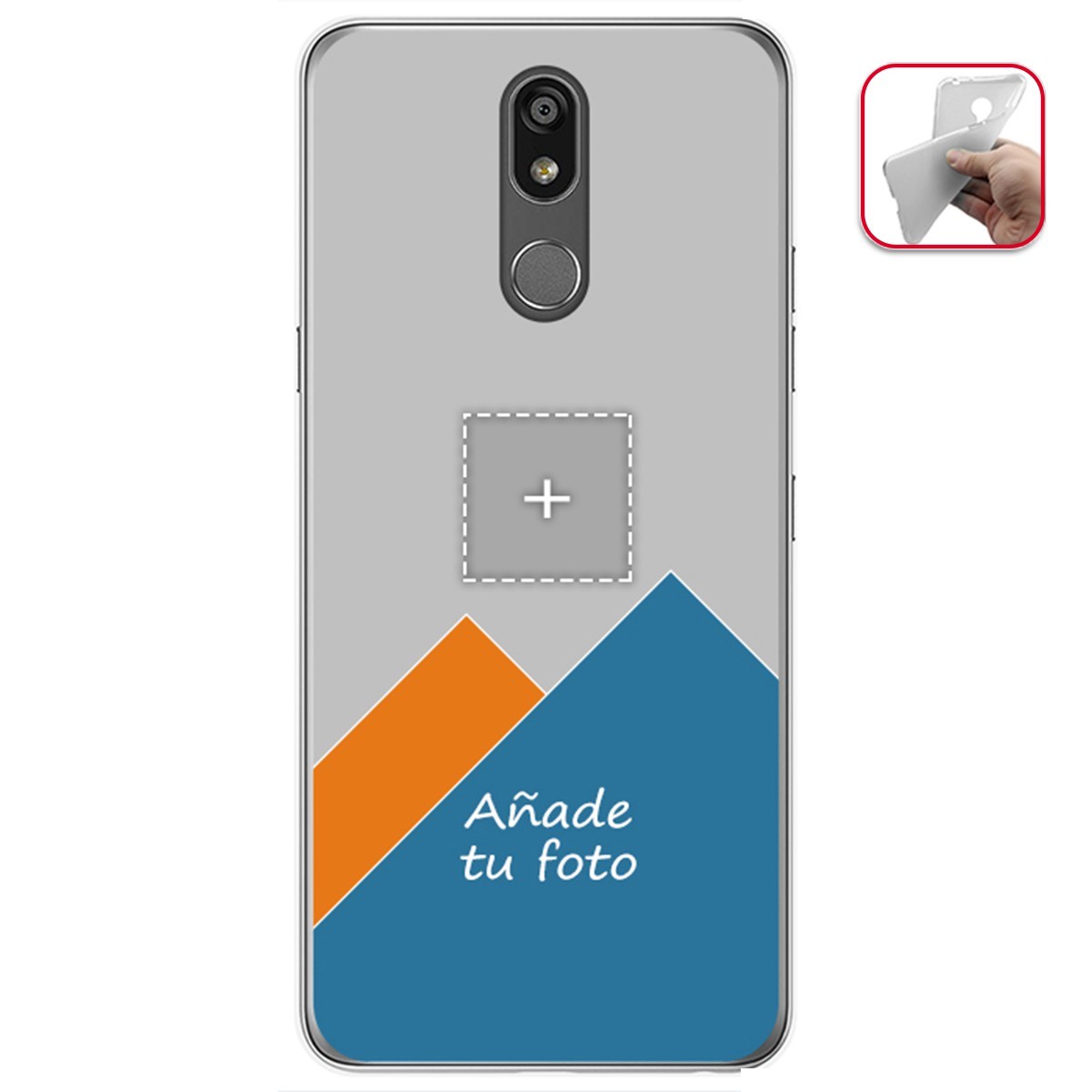 Personaliza tu Funda Gel Mate con tu Fotografia para Lg K40 dibujo personalizada