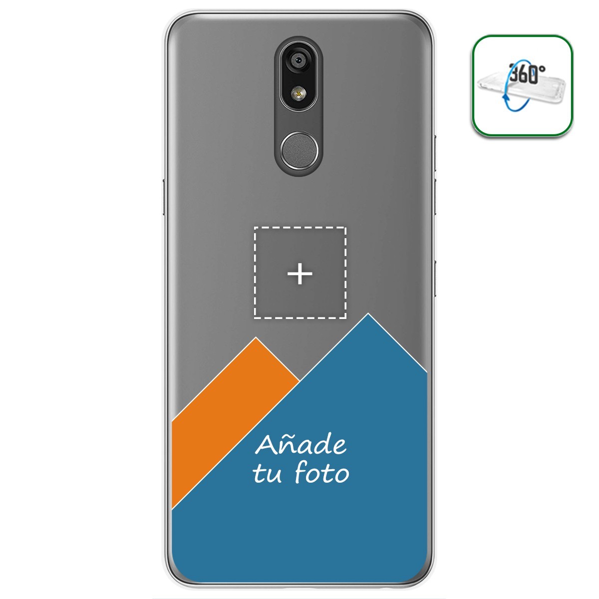 Personaliza tu Funda Pc + Tpu 360 con tu Fotografia para Lg K40 dibujo personalizada