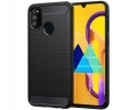Funda Gel Tpu Tipo Carbon Negra para Samsung Galaxy M30s / M21