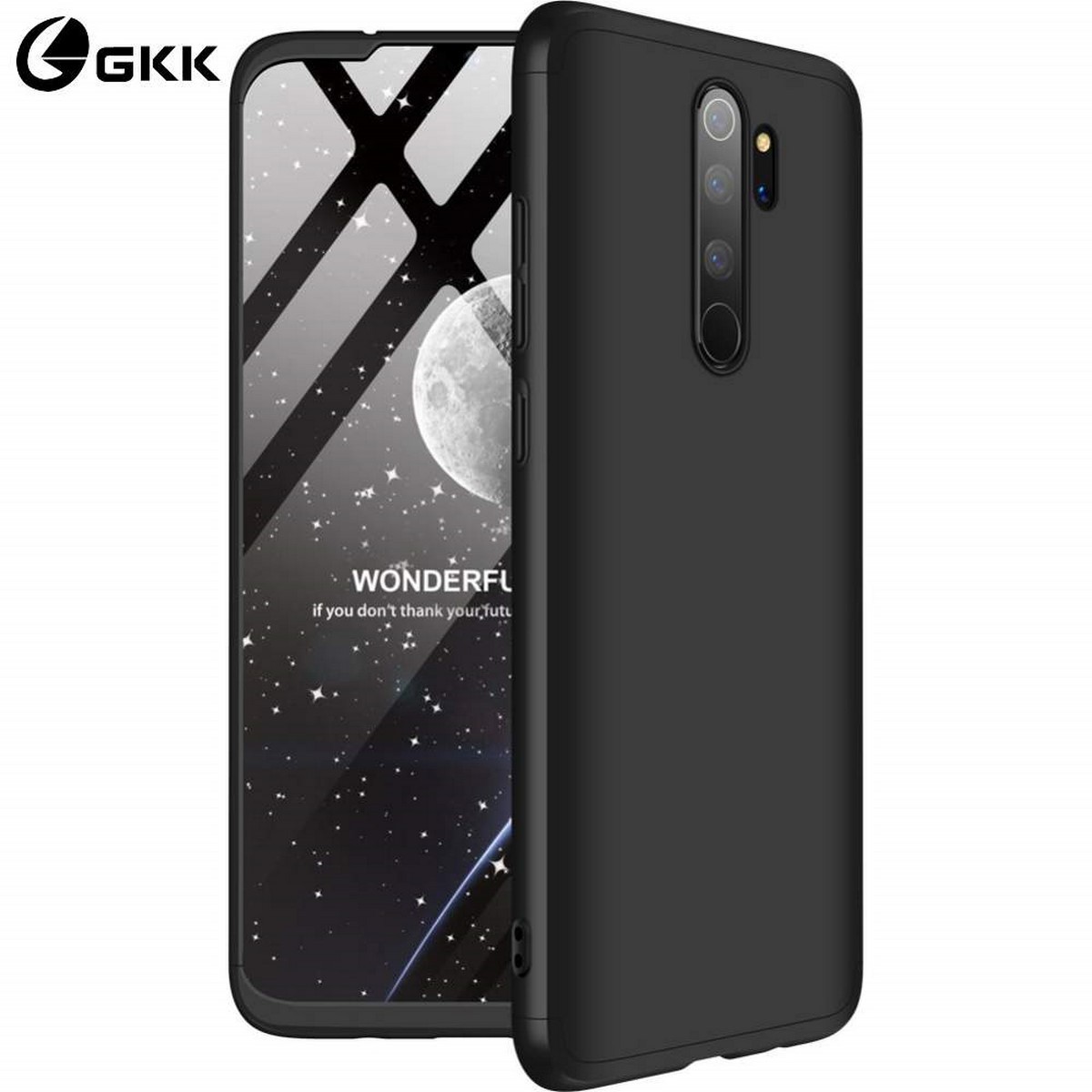 Funda Carcasa GKK 360 para Xiaomi Redmi Note 8 Pro Color Negra