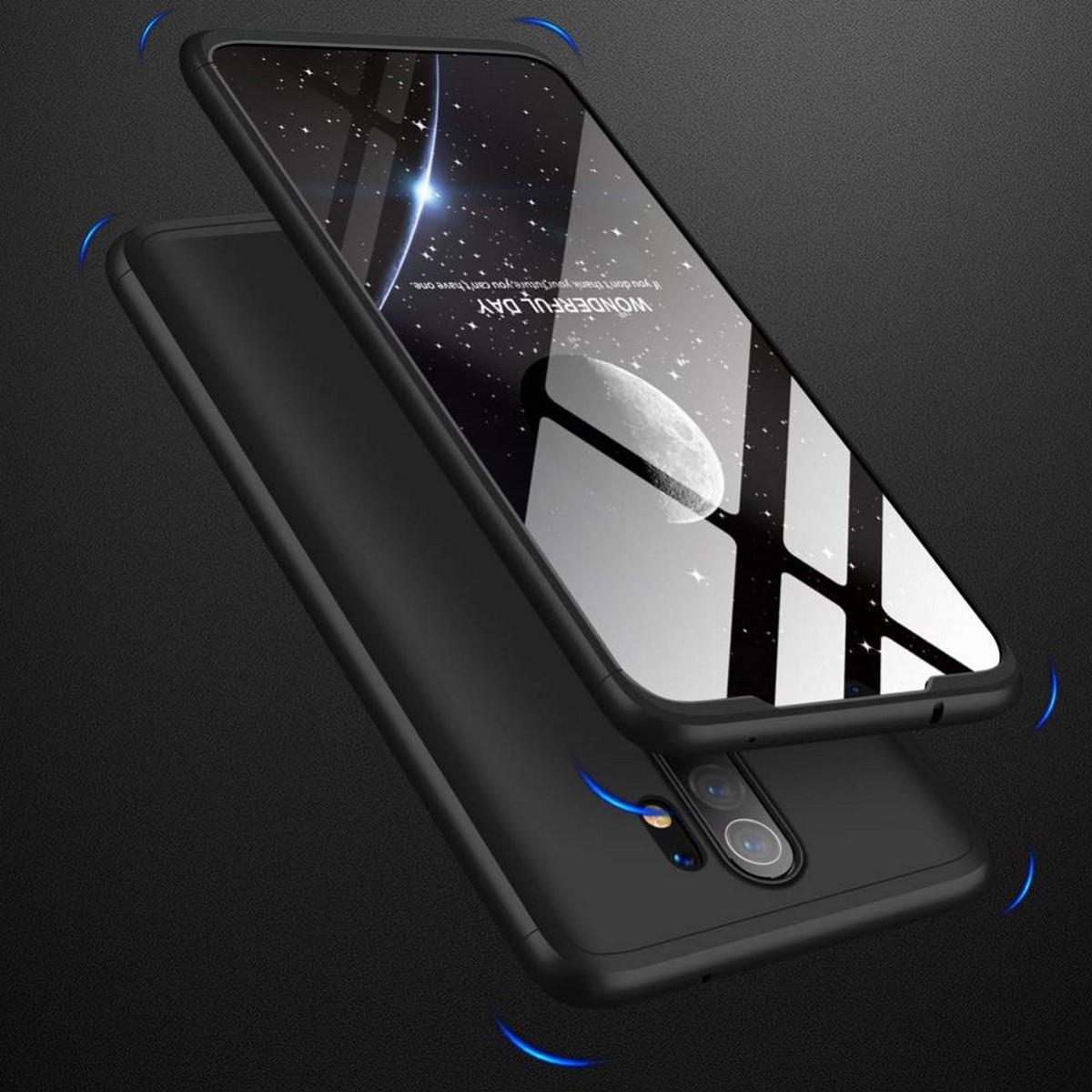 Funda Carcasa GKK 360 para Xiaomi Redmi Note 8 Pro Color Negra