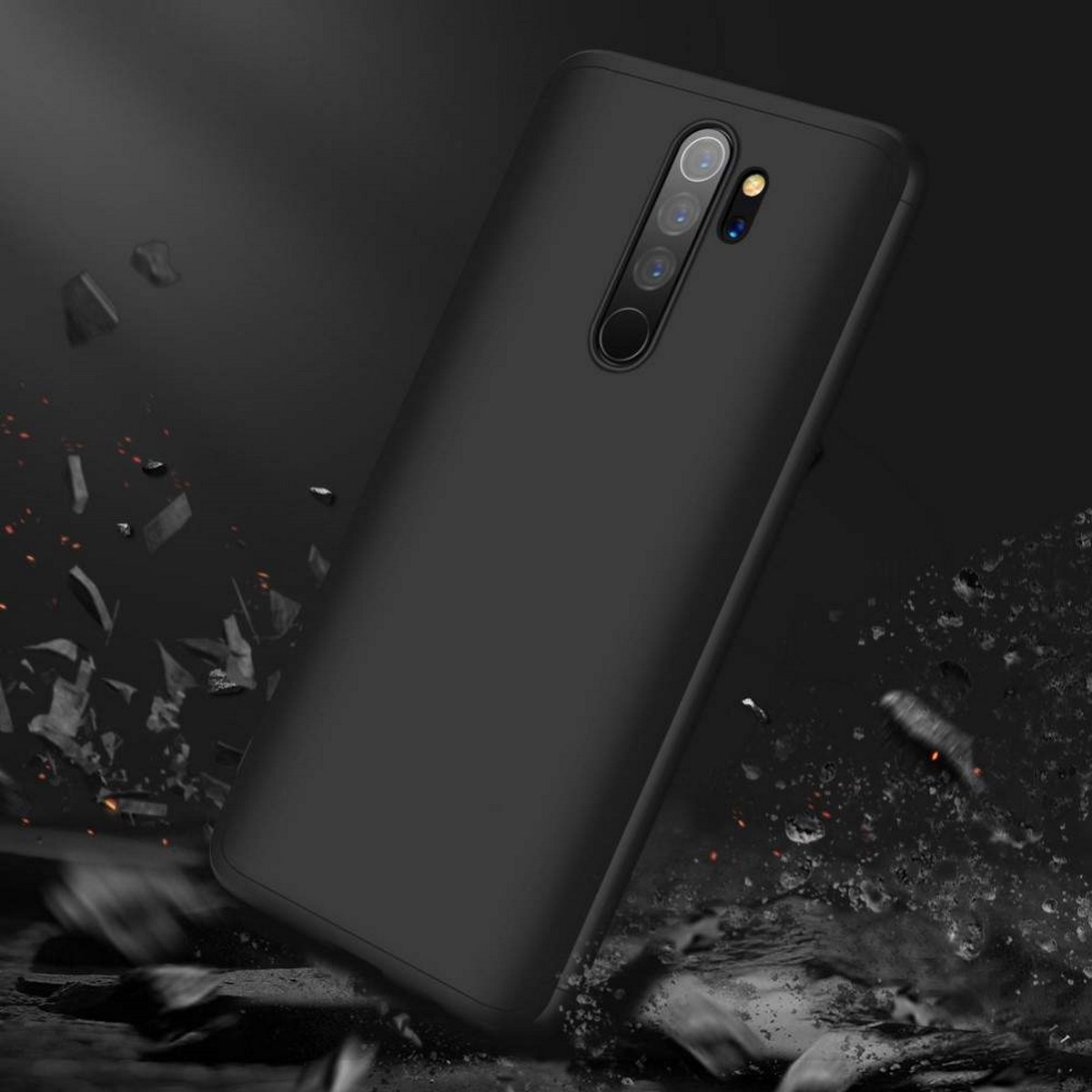 Funda Carcasa GKK 360 para Xiaomi Redmi Note 8 Pro Color Negra