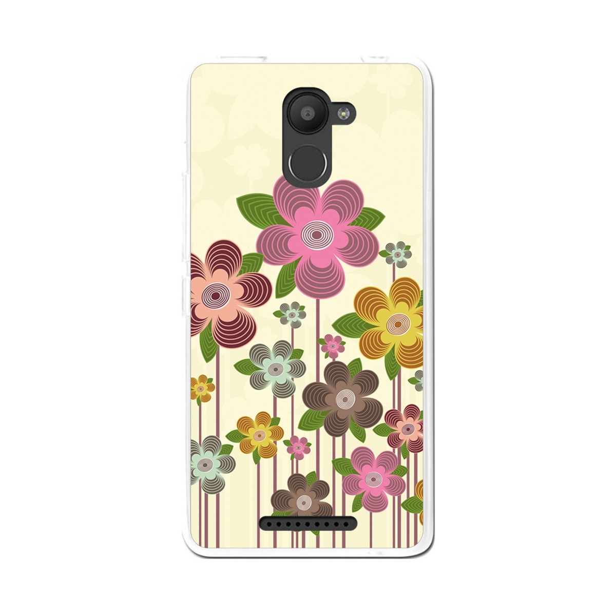 Funda Gel Tpu para Bq Aquaris U Plus Diseño Primavera En Flor Dibujos