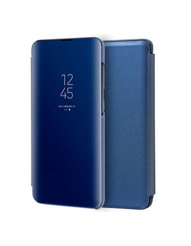 Funda Flip Cover Clear View para Samsung Galaxy A51 color Azul