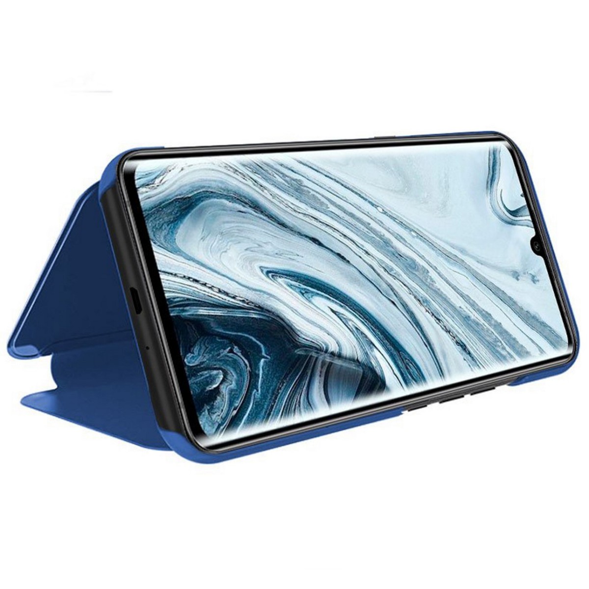Funda Flip Cover Clear View para Xiaomi Mi Note 10 color Azul