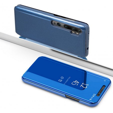Funda Flip Cover Clear View para Xiaomi Mi Note 10 color Azul
