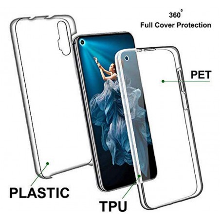 Funda Completa Transparente Pc + Tpu Full Body 360 para Huawei Nova 5T / Honor 20