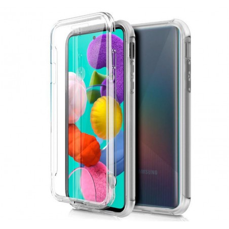 Funda Completa Transparente Pc + Tpu Full Body 360 para Samsung Galaxy A51