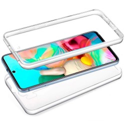 Funda Completa Transparente Pc + Tpu Full Body 360 para Samsung Galaxy A71 2