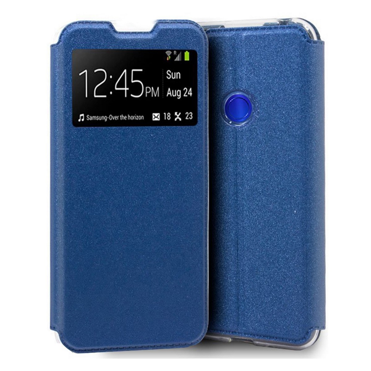 Funda Libro Soporte con Ventana para Xiaomi Redmi Note 8T Color Azul