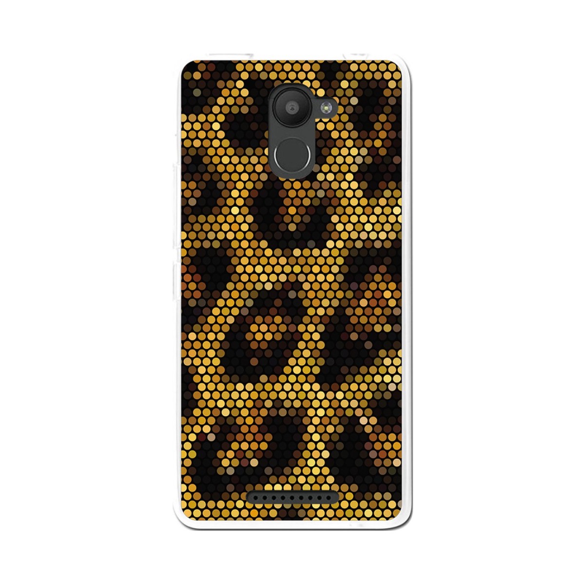 Funda Gel Tpu para Bq Aquaris U Plus Diseño Leopardo Dibujos