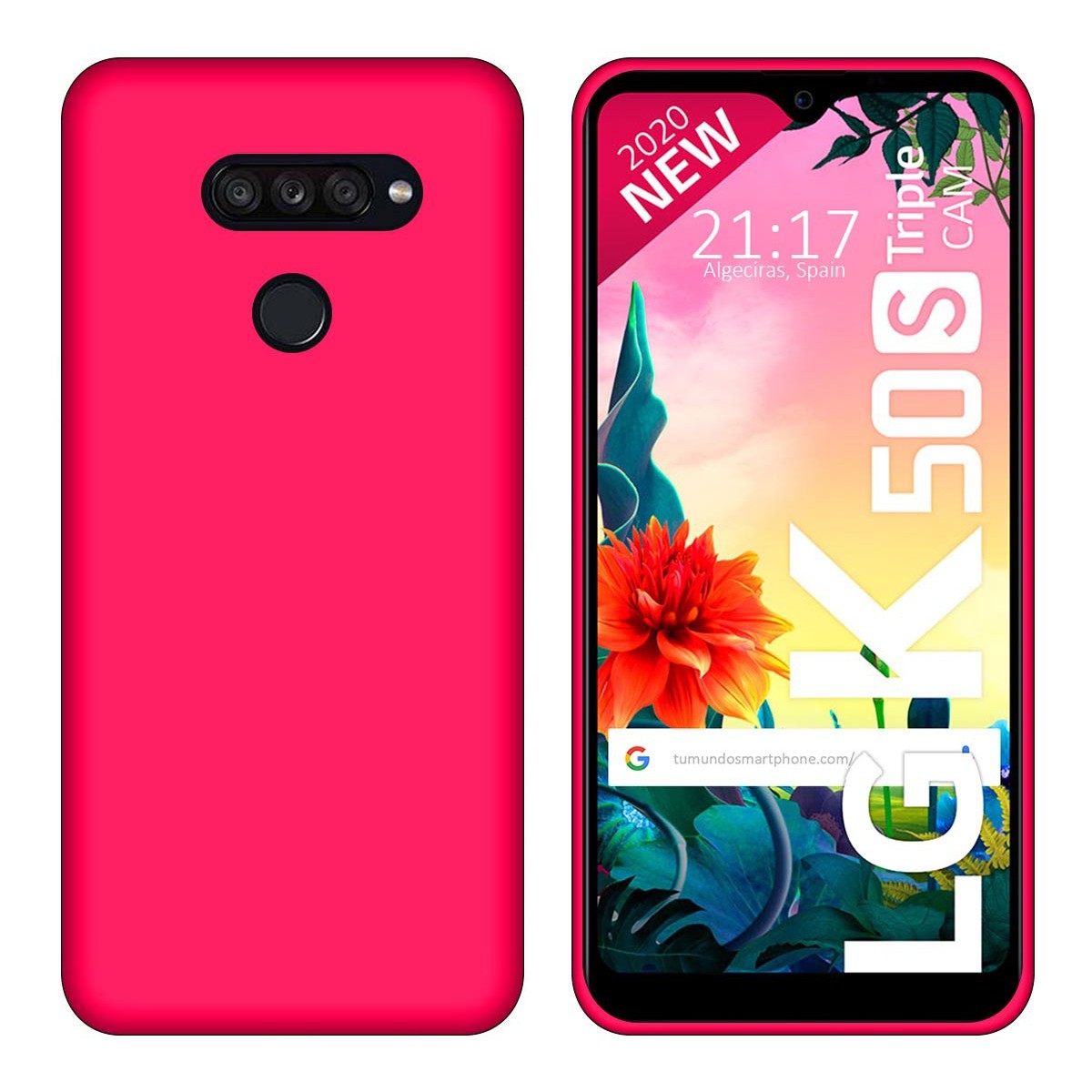 Funda Gel Tpu para Lg K50S Color Rosa