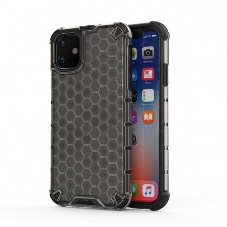 Funda Tipo Honeycomb Armor (Pc+Tpu) Gris para Iphone 11 (6.1)