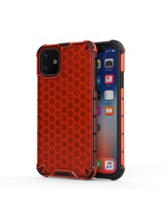 Funda Tipo Honeycomb Armor (Pc+Tpu) Roja para Iphone 11 (6.1)