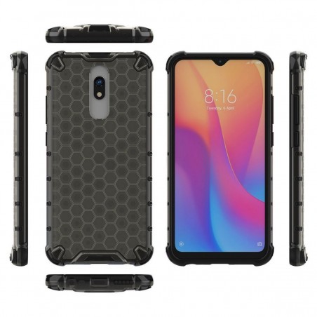 Funda Tipo Honeycomb Armor (Pc+Tpu) Gris para Xiaomi Redmi 8 / Xiaomi Redmi 8A