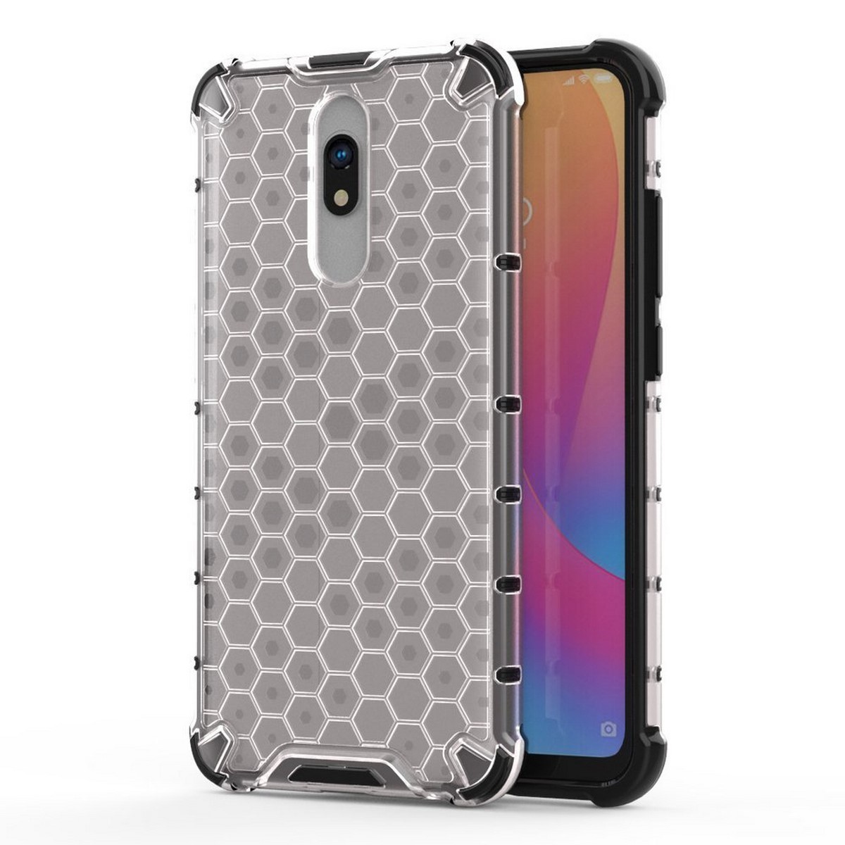 Funda Tipo Honeycomb Armor (Pc+Tpu) Transparente para Xiaomi Redmi 8 / Xiaomi Redmi 8A