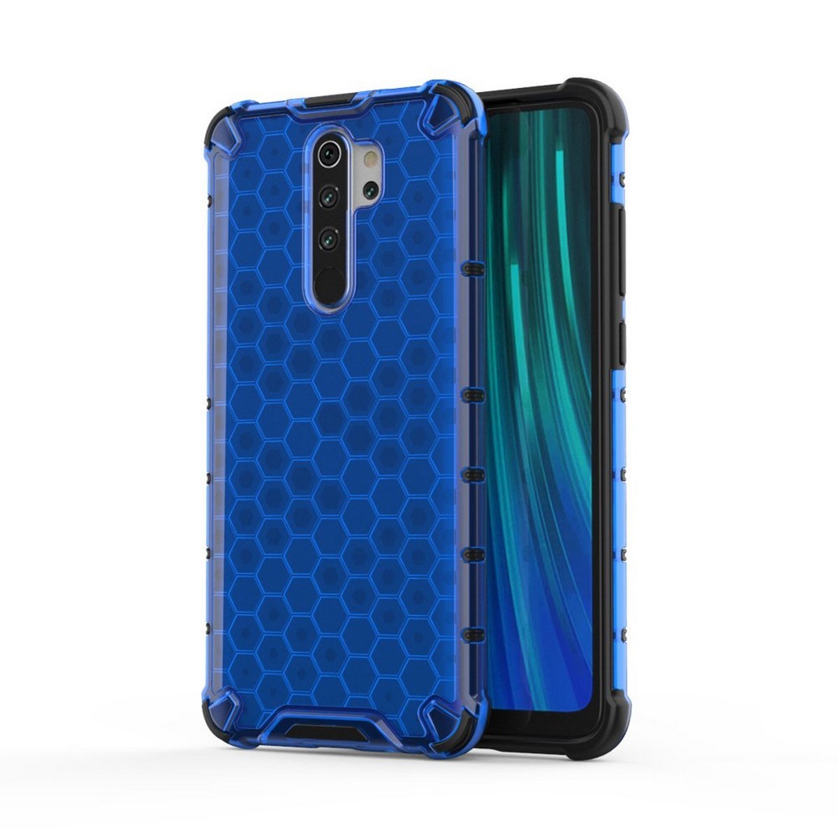 Funda Tipo Honeycomb Armor (Pc+Tpu) Azul para Xiaomi Redmi Note 8 Pro