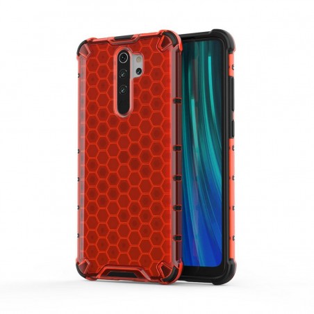 Funda Tipo Honeycomb Armor (Pc+Tpu) Roja para Xiaomi Redmi Note 8 Pro