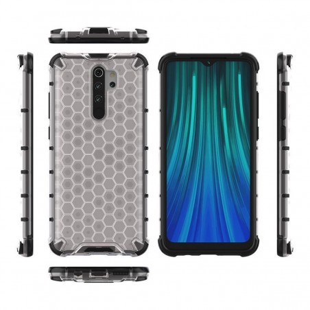 Funda Tipo Honeycomb Armor (Pc+Tpu) Transparente para Xiaomi Redmi Note 8 Pro