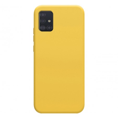 Funda Silicona Líquida Ultra Suave para Samsung Galaxy A51 color Amarilla