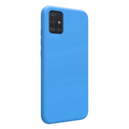 Funda Silicona Líquida Ultra Suave para Samsung Galaxy A51 color Azul