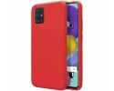 Funda Silicona Líquida Ultra Suave para Samsung Galaxy A51 color Roja