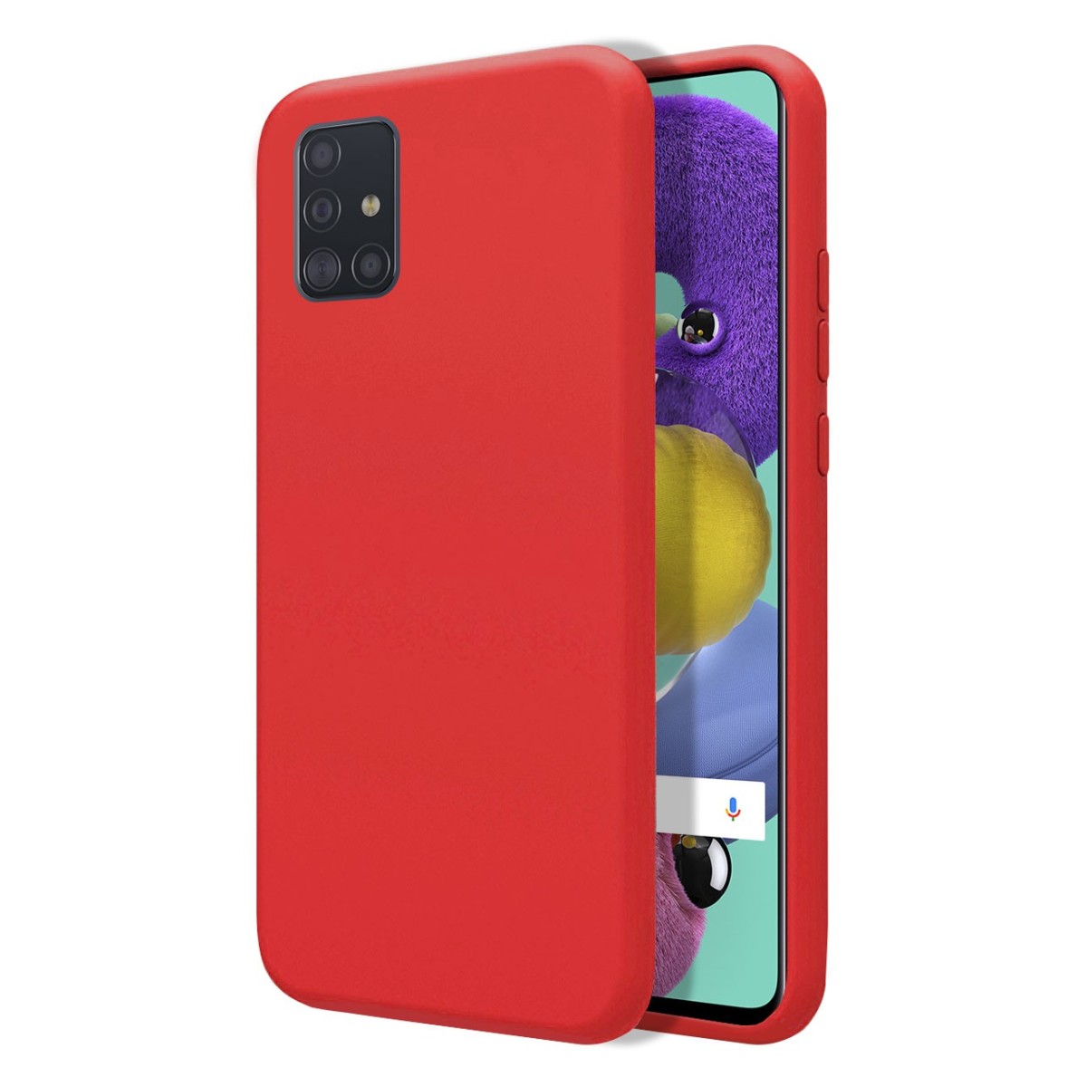 Funda Silicona Líquida Ultra Suave para Samsung Galaxy A51 color Roja