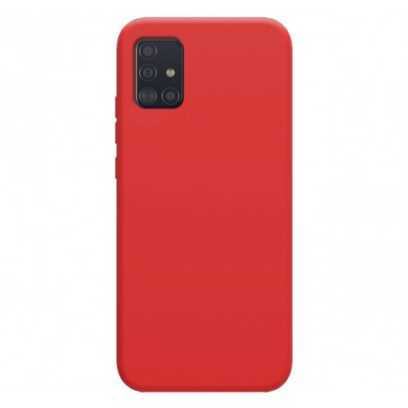 Funda Silicona Líquida Ultra Suave para Samsung Galaxy A51 color Roja
