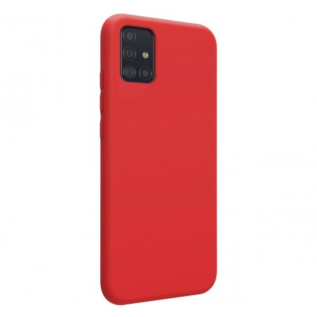 Funda Silicona Líquida Ultra Suave para Samsung Galaxy A51 color Roja