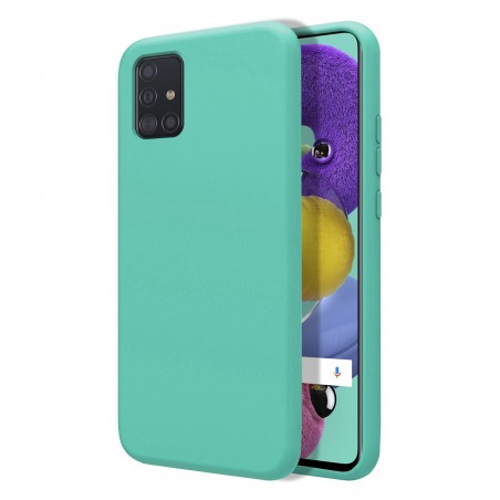Funda Silicona Líquida Ultra Suave para Samsung Galaxy A51 color Verde