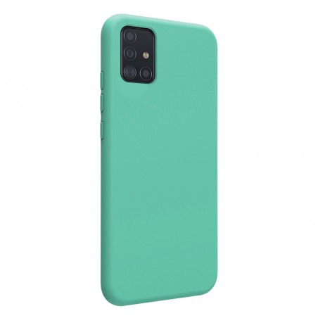 Funda Silicona Líquida Ultra Suave para Samsung Galaxy A51 color Verde