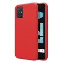 Funda Silicona Líquida Ultra Suave para Samsung Galaxy A71 color Roja
