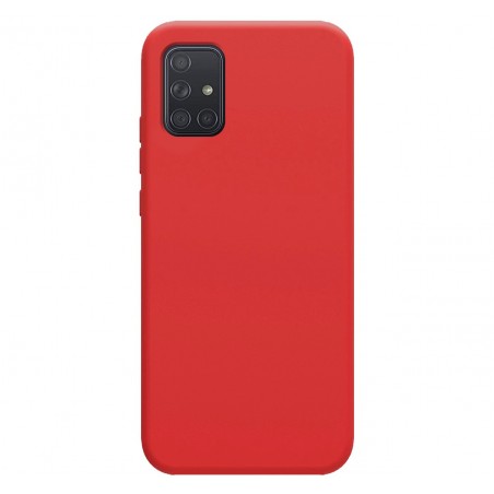 Funda Silicona Líquida Ultra Suave para Samsung Galaxy A71 color Roja
