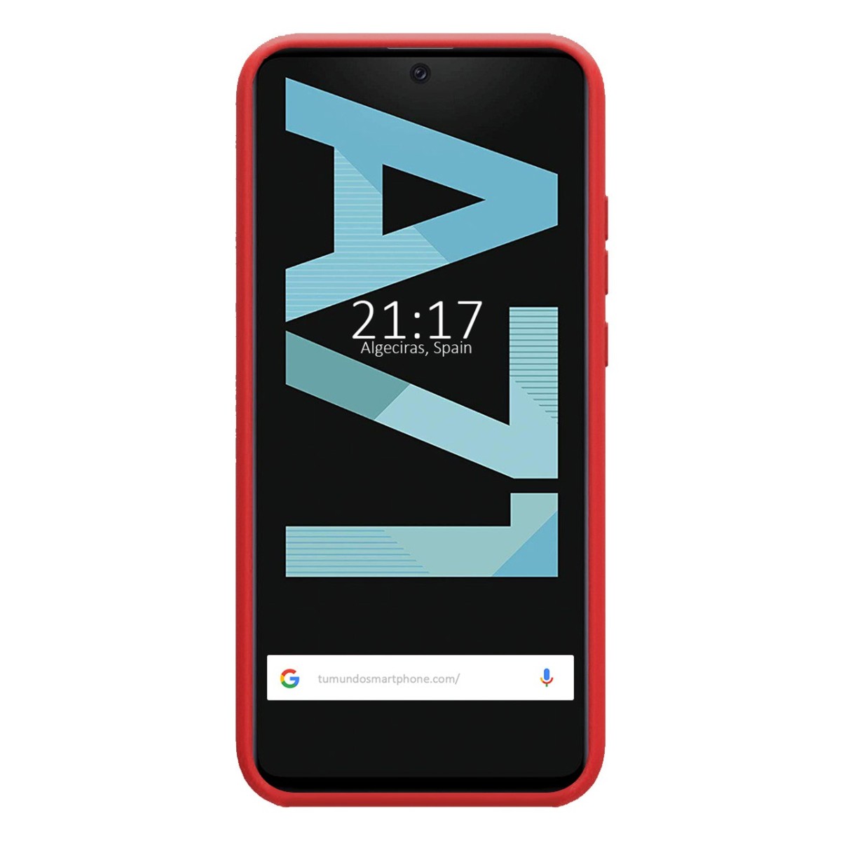 Funda Silicona Líquida Ultra Suave para Samsung Galaxy A71 color Roja