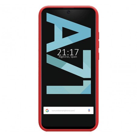 Funda Silicona Líquida Ultra Suave para Samsung Galaxy A71 color Roja