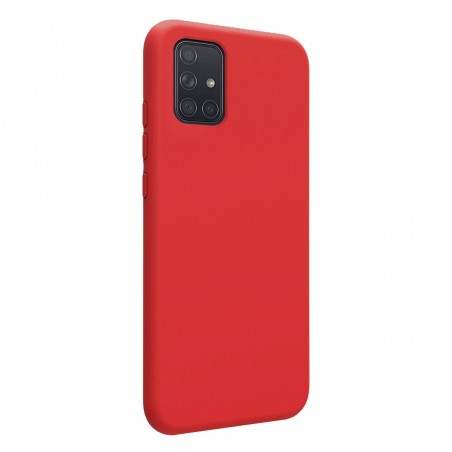 Funda Silicona Líquida Ultra Suave para Samsung Galaxy A71 color Roja