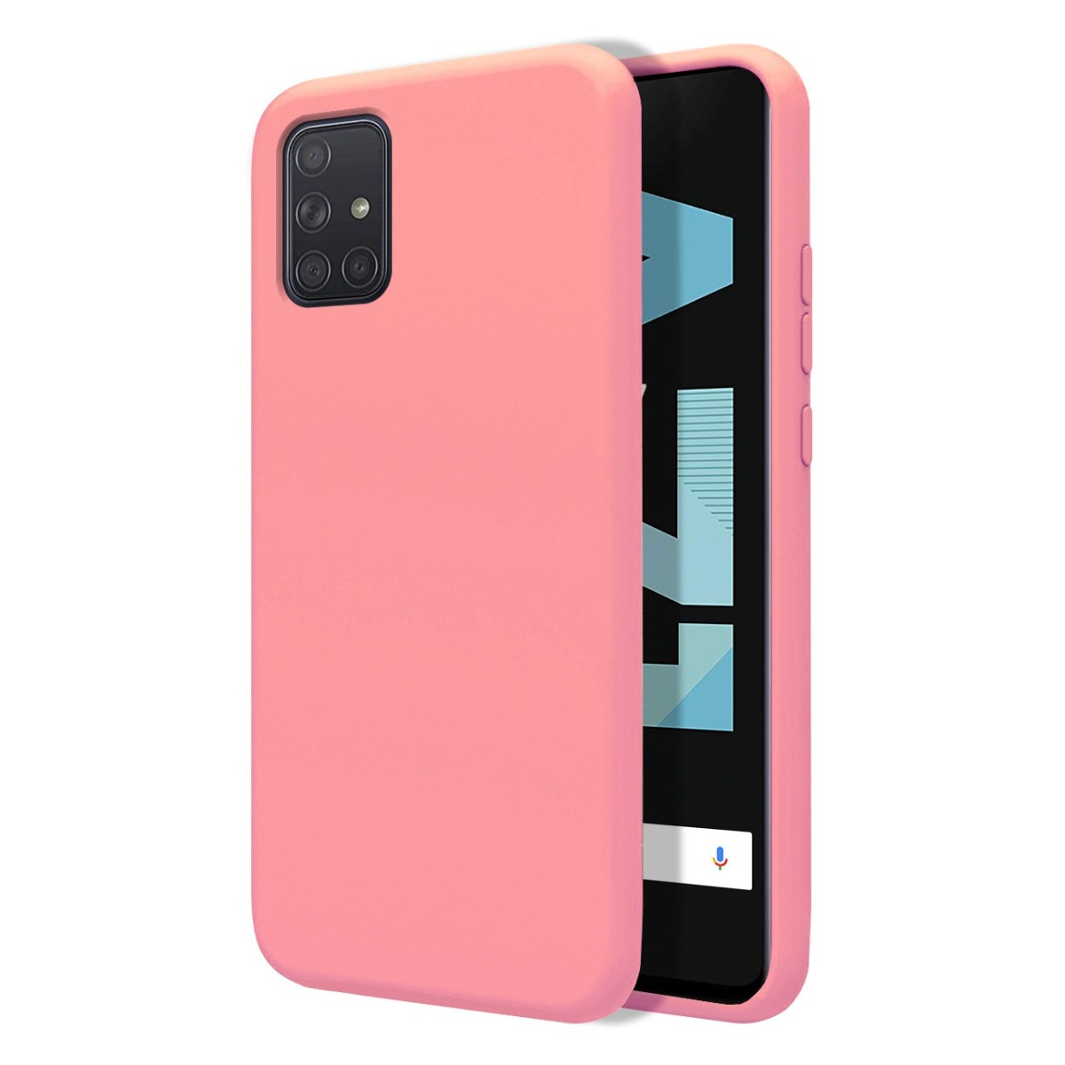 Funda Silicona Líquida Ultra Suave para Samsung Galaxy A71 color Rosa