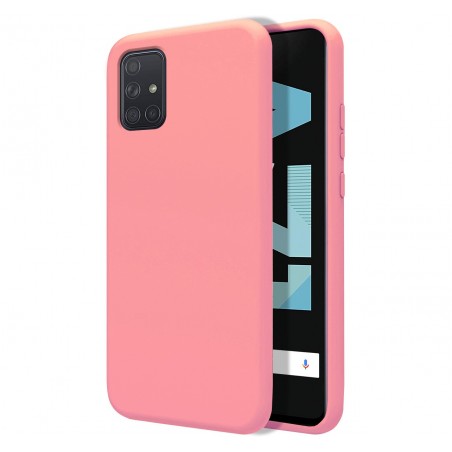 Funda Silicona Líquida Ultra Suave para Samsung Galaxy A71 color Rosa