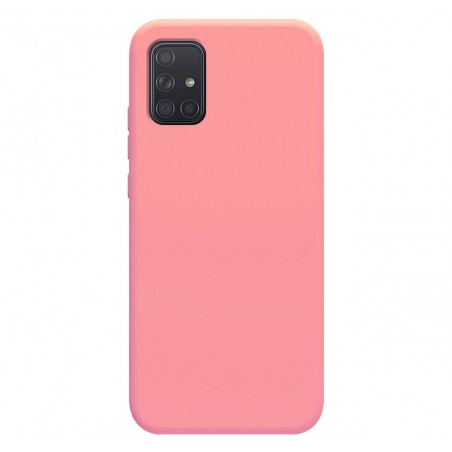 Funda Silicona Líquida Ultra Suave para Samsung Galaxy A71 color Rosa