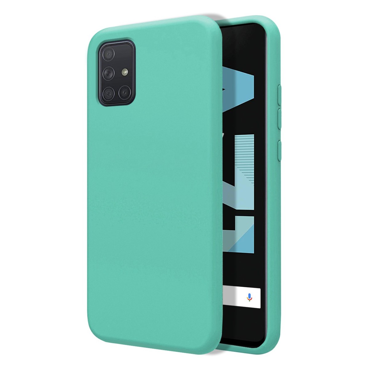 Funda Silicona Líquida Ultra Suave para Samsung Galaxy A71 color Verde