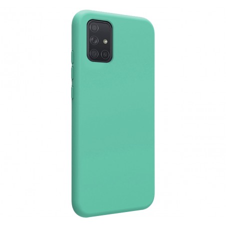 Funda Silicona Líquida Ultra Suave para Samsung Galaxy A71 color Verde