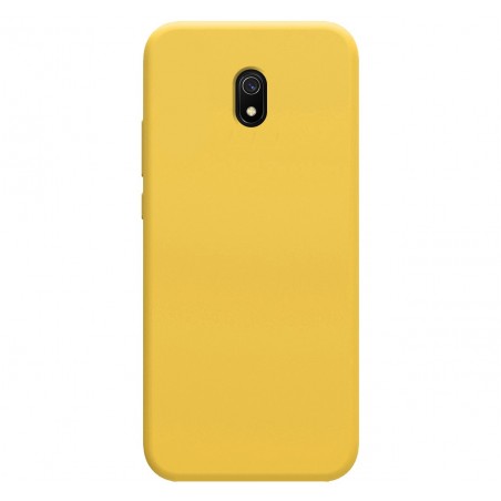 Funda Silicona Líquida Ultra Suave para Xiaomi Redmi 8A color Amarilla