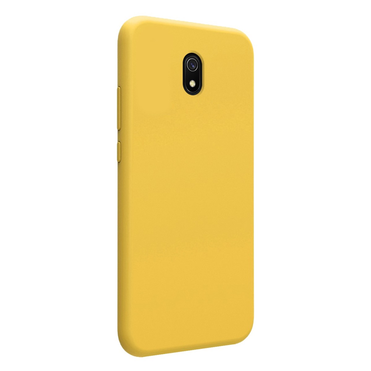 Funda Silicona Líquida Ultra Suave para Xiaomi Redmi 8A color Amarilla