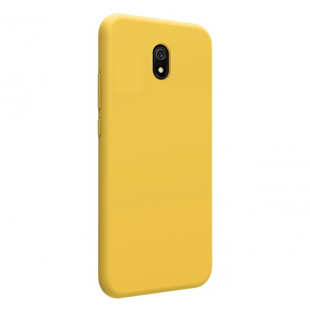 Funda Silicona Líquida Ultra Suave para Xiaomi Redmi 8A color Amarilla