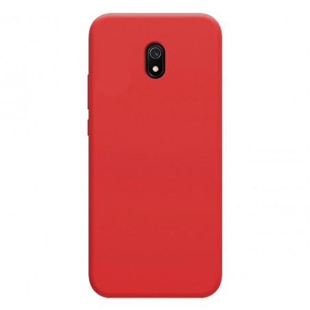 Funda Silicona Líquida Ultra Suave para Xiaomi Redmi 8A color Roja