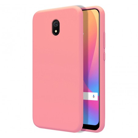 Funda Silicona Líquida Ultra Suave para Xiaomi Redmi 8A color Rosa